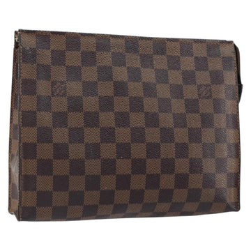 LOUIS VUITTON Damier Ebene Poche Toilette 26 Pouch N47543 LV Auth 150587