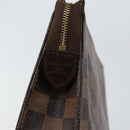 LOUIS VUITTON Damier Ebene Poche Toilette 26 Pouch N47543 LV Auth 150587-8