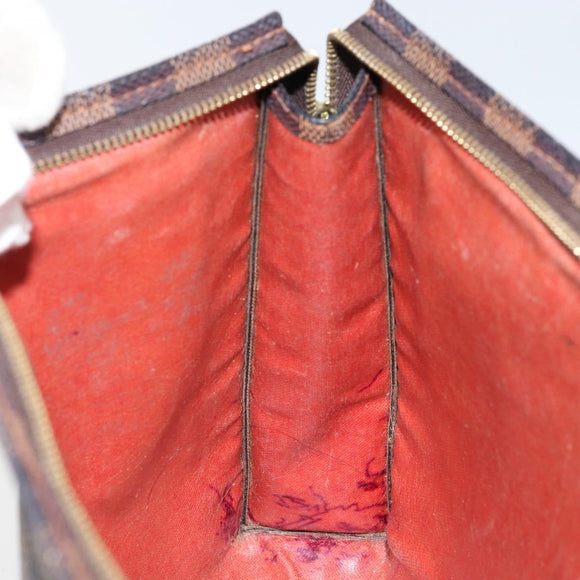 LOUIS VUITTON Damier Ebene Poche Toilette 26 Pouch N47543 LV Auth 150587