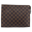 LOUIS VUITTON Damier Ebene Poche Toilette 26 Pouch N47543 LV Auth 150587-13