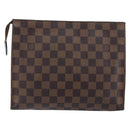 LOUIS VUITTON Damier Ebene Poche Toilette 26 Pouch N47543 LV Auth 150587-2
