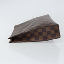 LOUIS VUITTON Damier Ebene Poche Toilette 26 Pouch N47543 LV Auth 150587-4