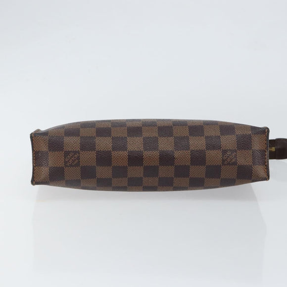 LOUIS VUITTON Damier Ebene Poche Toilette 26 Pouch N47543 LV Auth 150587