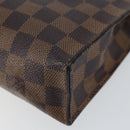 LOUIS VUITTON Damier Ebene Poche Toilette 26 Pouch N47543 LV Auth 150587-7