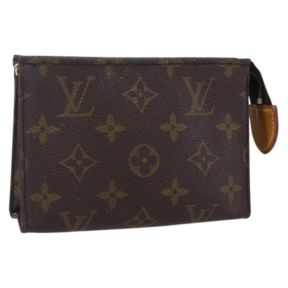 LOUIS VUITTON Monogram Poche Toilette 15 Pouch M47546 LV Auth 150595