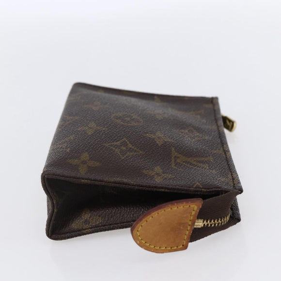 LOUIS VUITTON Monogram Poche Toilette 15 Pouch M47546 LV Auth 150595