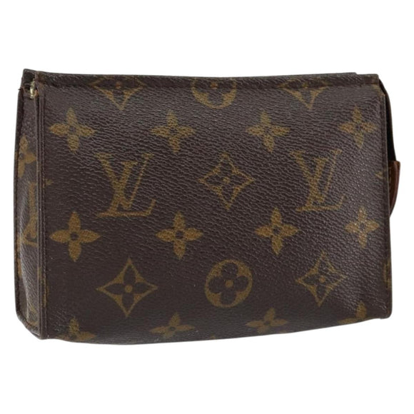 LOUIS VUITTON Monogram Poche Toilette 15 Pouch M47546 LV Auth 150596