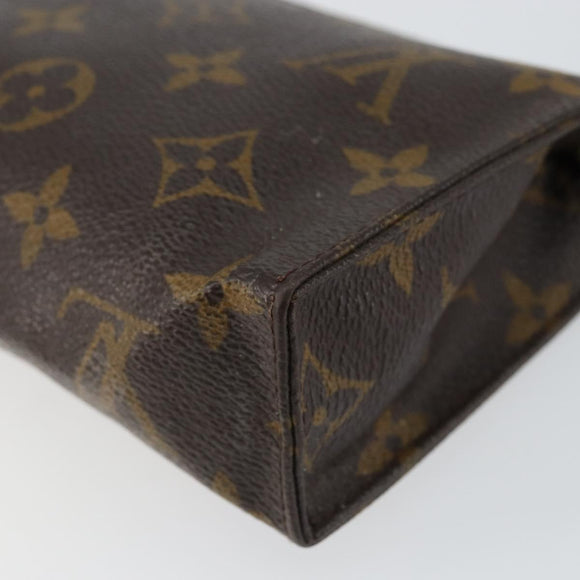 LOUIS VUITTON Monogram Poche Toilette 15 Pouch M47546 LV Auth 150596