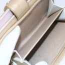 CHANEL Matelasse Compact Wallet Leather Gold CC Auth 150602-23