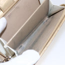 CHANEL Matelasse Compact Wallet Leather Gold CC Auth 150602-11