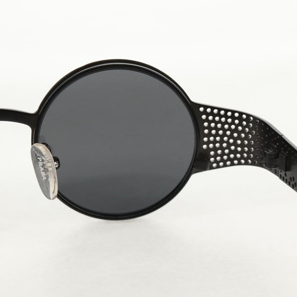 PRADA Sunglasses metal Black SPR511 Auth 150604V