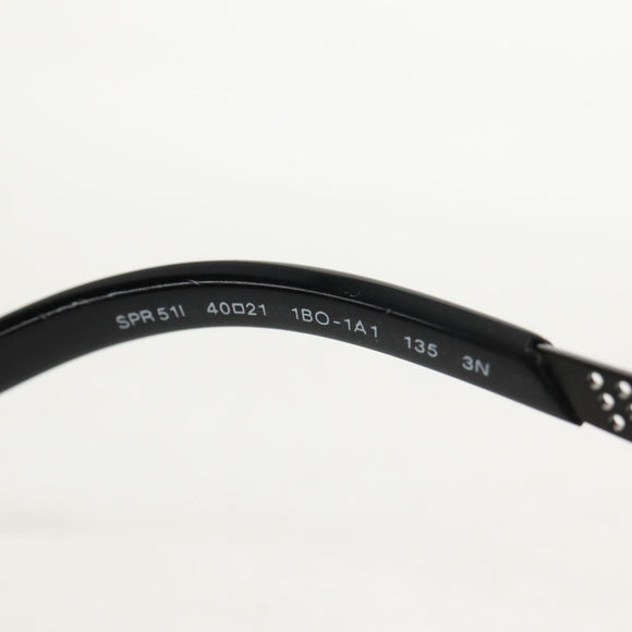 PRADA Sunglasses metal Black SPR511 Auth 150604V