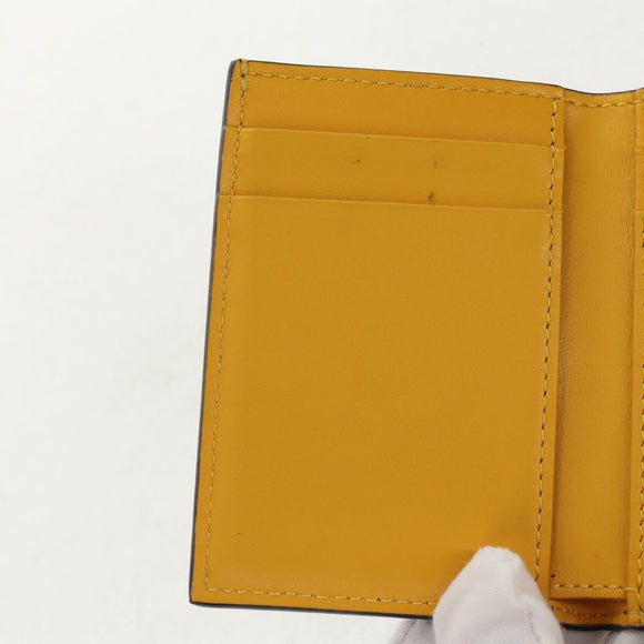 FENDI Zucca Canvas Compact Wallet PVC FENDI x FRGMT x POKMON Black Auth 150605M