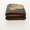 FENDI Zucca Canvas Compact Wallet PVC FENDI x FRGMT x POKMON Black Auth 150605M-3