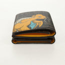 FENDI Zucca Canvas Compact Wallet PVC FENDI x FRGMT x POKMON Black Auth 150605M-4