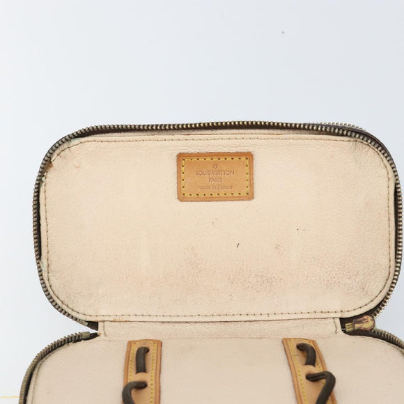 LOUIS VUITTON Monogram Trousse Brush PM Cosmetisch Tasje M47510 LV Auth 150607