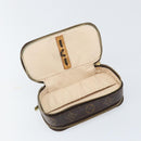 LOUIS VUITTON Monogram Trousse Brush PM Cosmetisch Tasje M47510 LV Auth 150607-10