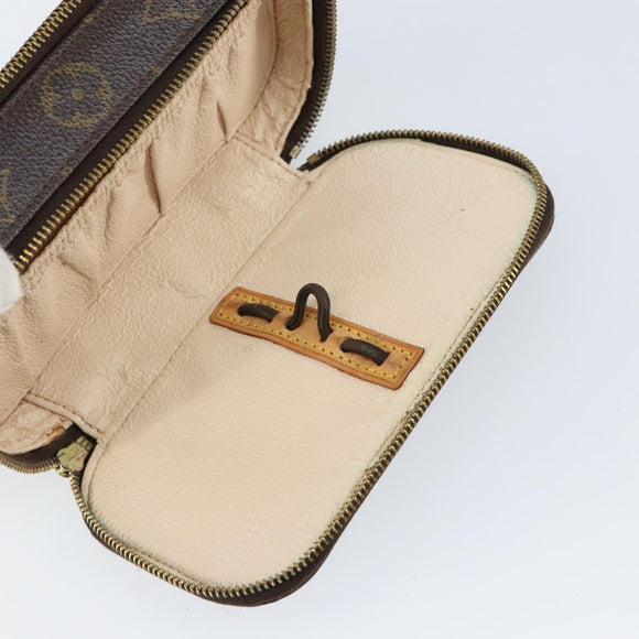 LOUIS VUITTON Monogram Trousse Brush PM Cosmetisch Tasje M47510 LV Auth 150607