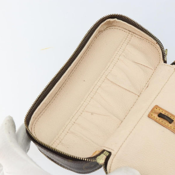 LOUIS VUITTON Monogram Trousse Brush PM Cosmetisch Tasje M47510 LV Auth 150607