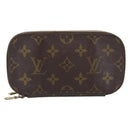 LOUIS VUITTON Monogram Trousse Brush PM Cosmetisch Tasje M47510 LV Auth 150607-13