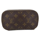 LOUIS VUITTON Monogram Trousse Brush PM Cosmetisch Tasje M47510 LV Auth 150607-2