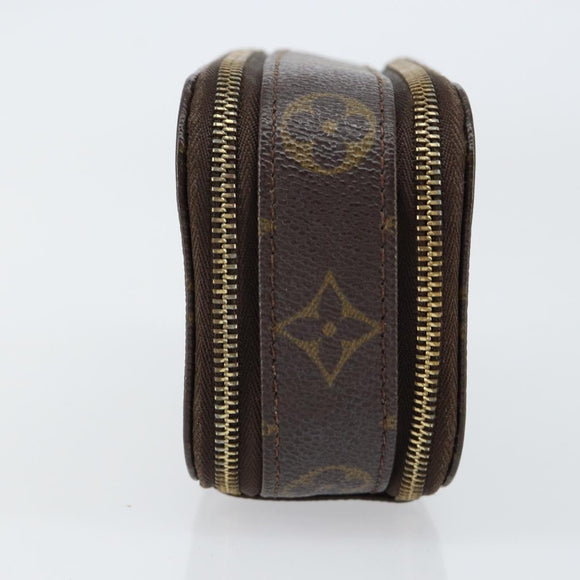 LOUIS VUITTON Monogram Trousse Brush PM Cosmetisch Tasje M47510 LV Auth 150607