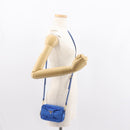 PRADA Shoulder Bag Nylon Blue Gold Auth 150608-22