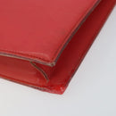 CHANEL Chain Shoulder Bag Vinyl Red Silver CC Auth 150609-9