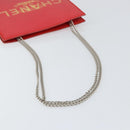 CHANEL Chain Shoulder Bag Vinyl Red Silver CC Auth 150609-7