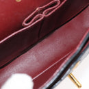 CHANEL Chain Double Flap Matelasse 23 Bag Leather Black Gold CC Auth 150616-22