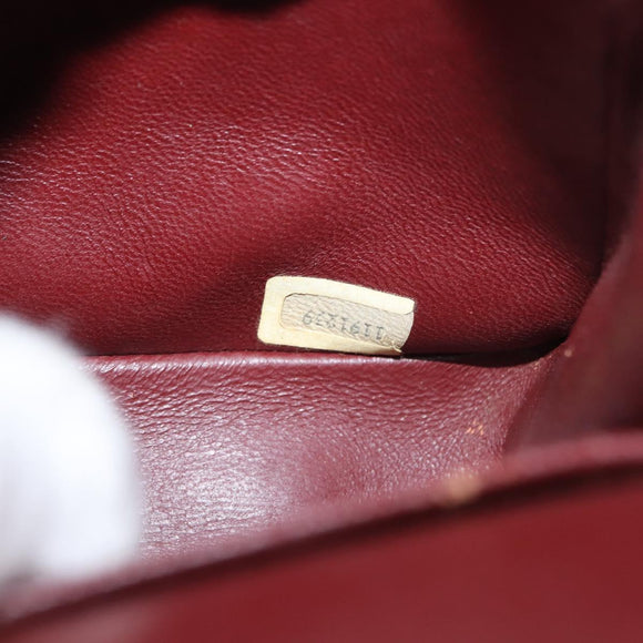 CHANEL Chain Double Flap Matelasse 23 Bag Leather Black Gold CC Auth 150616