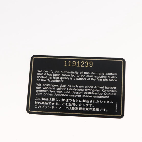 CHANEL Chain Double Flap Matelasse 23 Bag Leather Black Gold CC Auth 150616