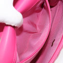 CHANEL Mini Matelasse Chain Shoulder Bag Lamb Skin Pink Gold CC Auth 150617-21