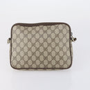 Salvatore Ferragamo Gucci GG Supreme Bag PVC Leather 2 Set Beige Navy Auth 150618-11