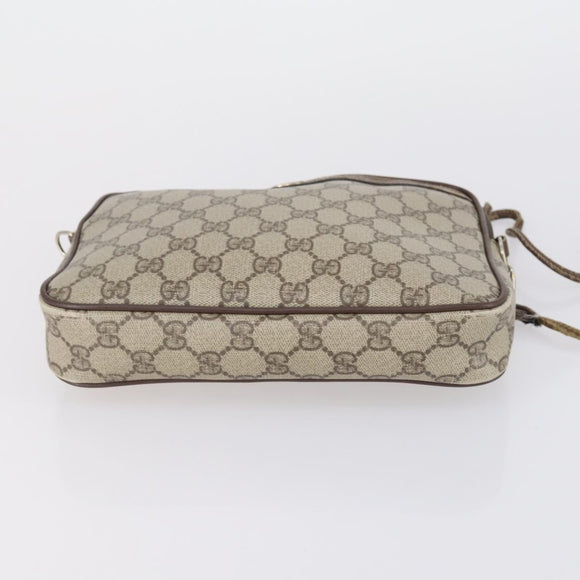 Salvatore Ferragamo Gucci GG Supreme Bag PVC Leather 2 Set Beige Navy Auth 150618