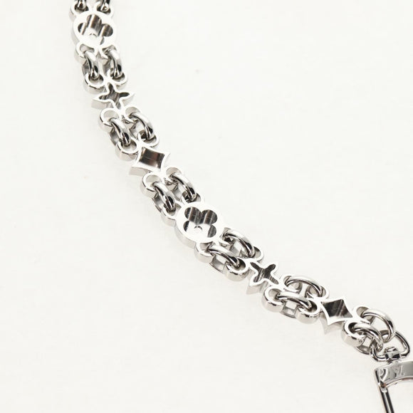 LOUIS VUITTON Chain Shoulder Strap metal 25.6"" Silver LV Auth 150633M