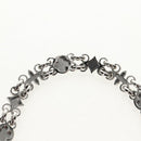 LOUIS VUITTON Chain Shoulder Strap metal 25.6"" Silver LV Auth 150633M-12