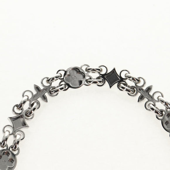 LOUIS VUITTON Chain Shoulder Strap metal 25.6"" Silver LV Auth 150633M