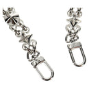 LOUIS VUITTON Chain Shoulder Strap metal 25.6"" Silver LV Auth 150633M-2