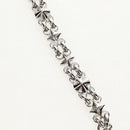 LOUIS VUITTON Chain Shoulder Strap metal 25.6"" Silver LV Auth 150633M-3