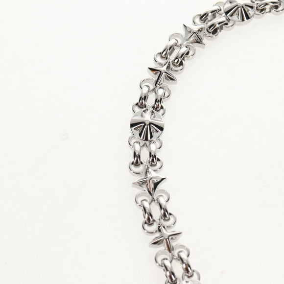 LOUIS VUITTON Chain Shoulder Strap metal 25.6"" Silver LV Auth 150633M