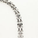 LOUIS VUITTON Chain Shoulder Strap metal 25.6"" Silver LV Auth 150633M-6