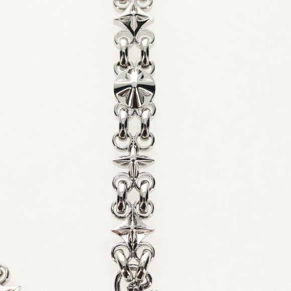 LOUIS VUITTON Chain Shoulder Strap metal 25.6"" Silver LV Auth 150633M