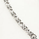 LOUIS VUITTON Chain Shoulder Strap metal 23.6"" Silver LV Auth 150634M-10