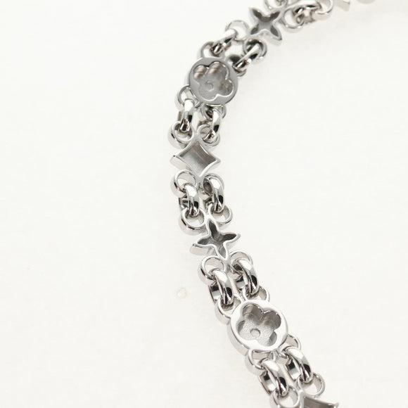 LOUIS VUITTON Chain Shoulder Strap metal 23.6"" Silver LV Auth 150634M