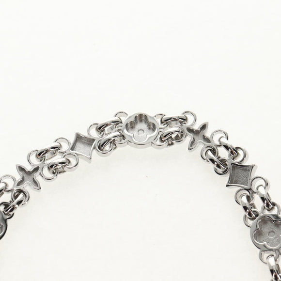 LOUIS VUITTON Chain Shoulder Strap metal 23.6"" Silver LV Auth 150634M