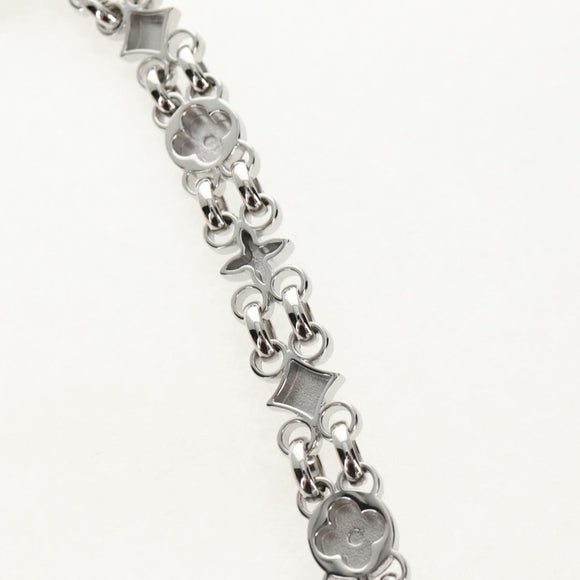 LOUIS VUITTON Chain Shoulder Strap metal 23.6"" Silver LV Auth 150634M