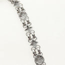 LOUIS VUITTON Chain Shoulder Strap metal 23.6"" Silver LV Auth 150634M-13