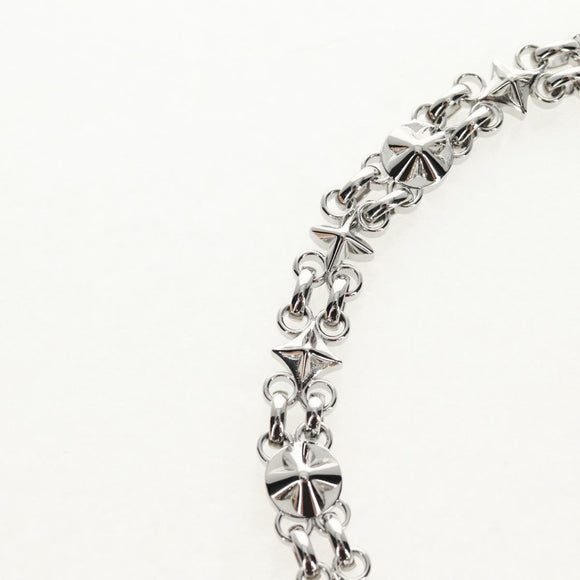 LOUIS VUITTON Chain Shoulder Strap metal 23.6"" Silver LV Auth 150634M