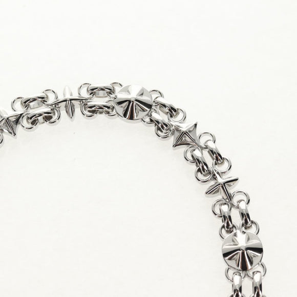 LOUIS VUITTON Chain Shoulder Strap metal 23.6"" Silver LV Auth 150634M